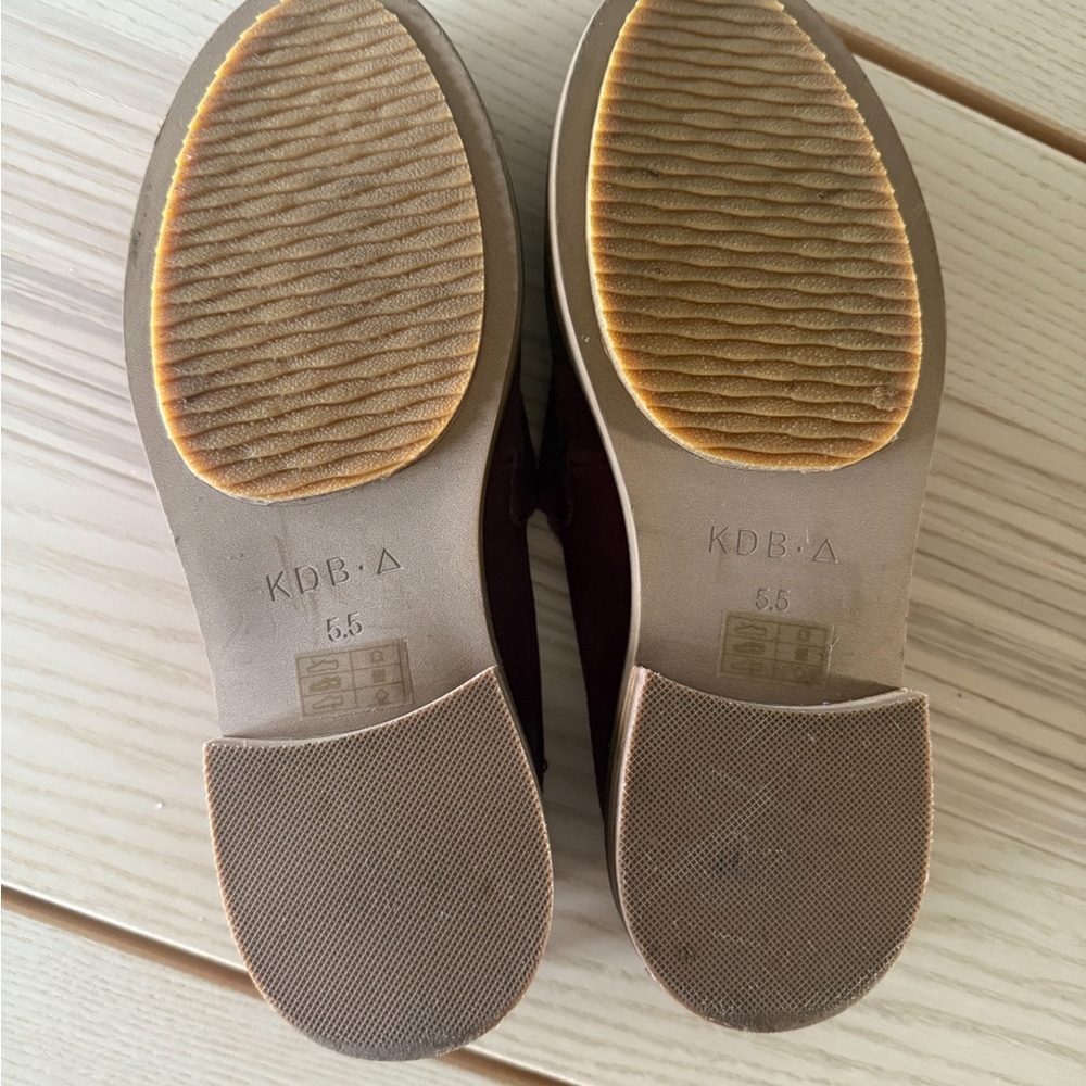 Kelsi Dagger Brooklyn Lens Penny Loafers Garnet Suede Women’s 5.5 Burgundy Wine - Picture 4 of 8
